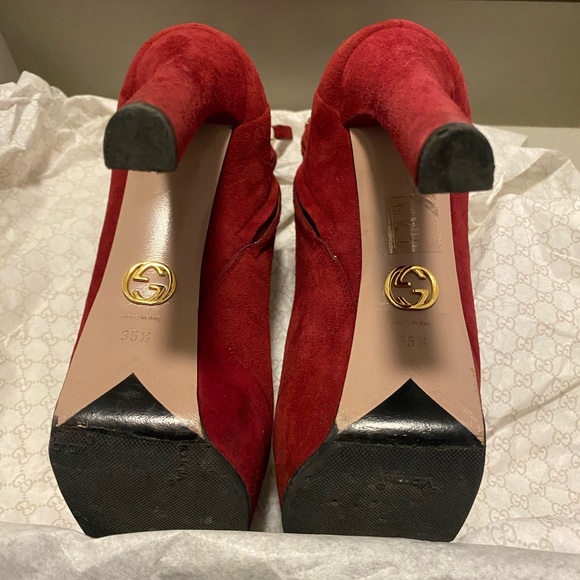 Beautiful, soft burgundy Gucci boots in size 35-1/2 - Picture 7 of 16